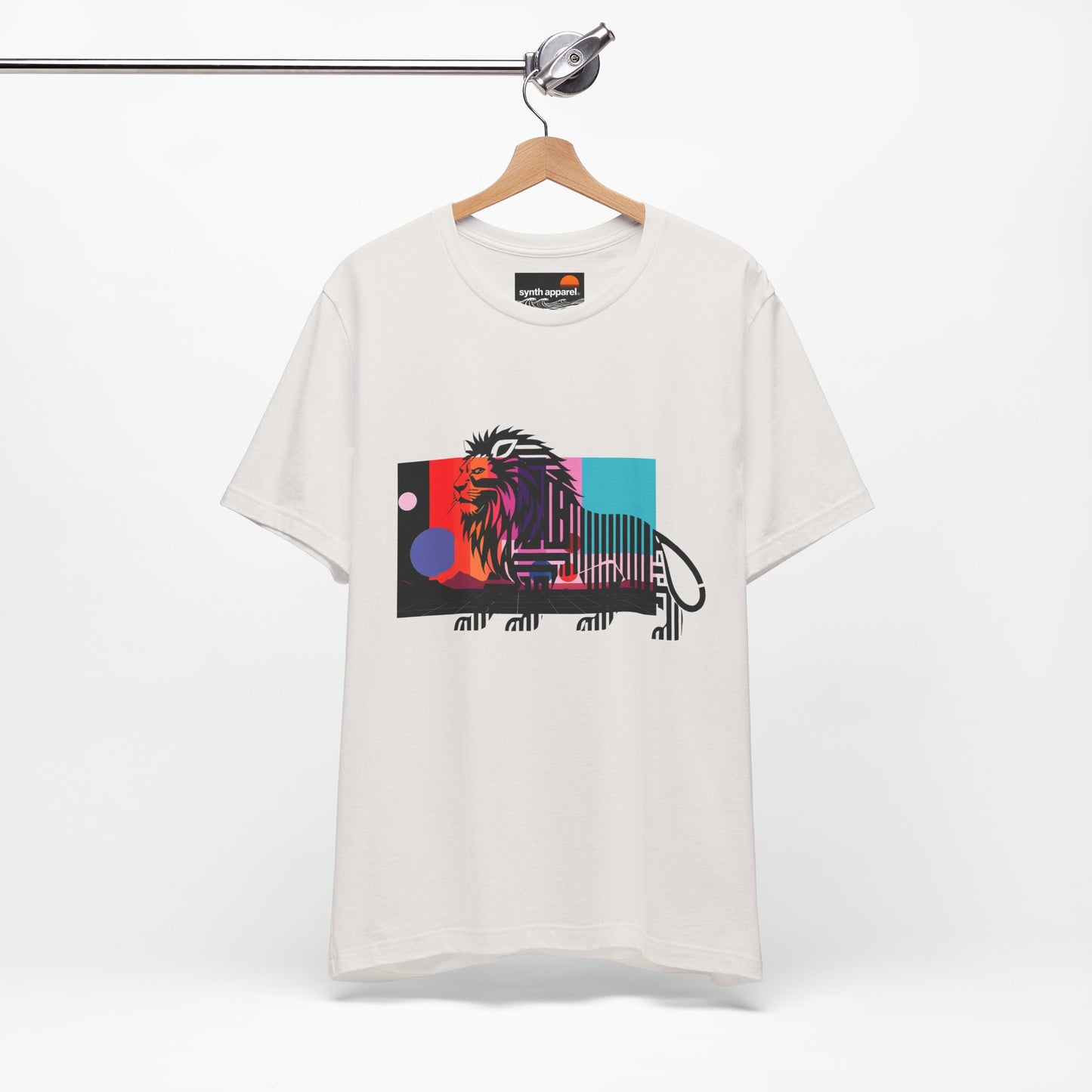 Lion Walking in Desert