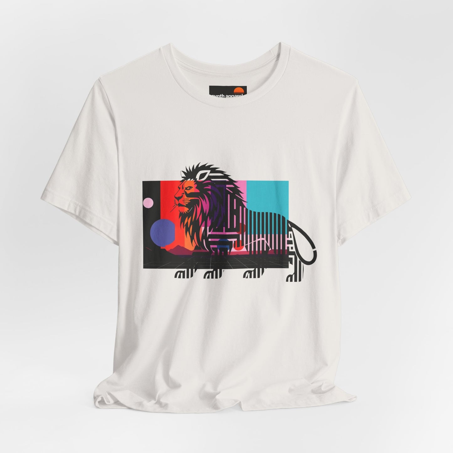 Lion Walking in Desert