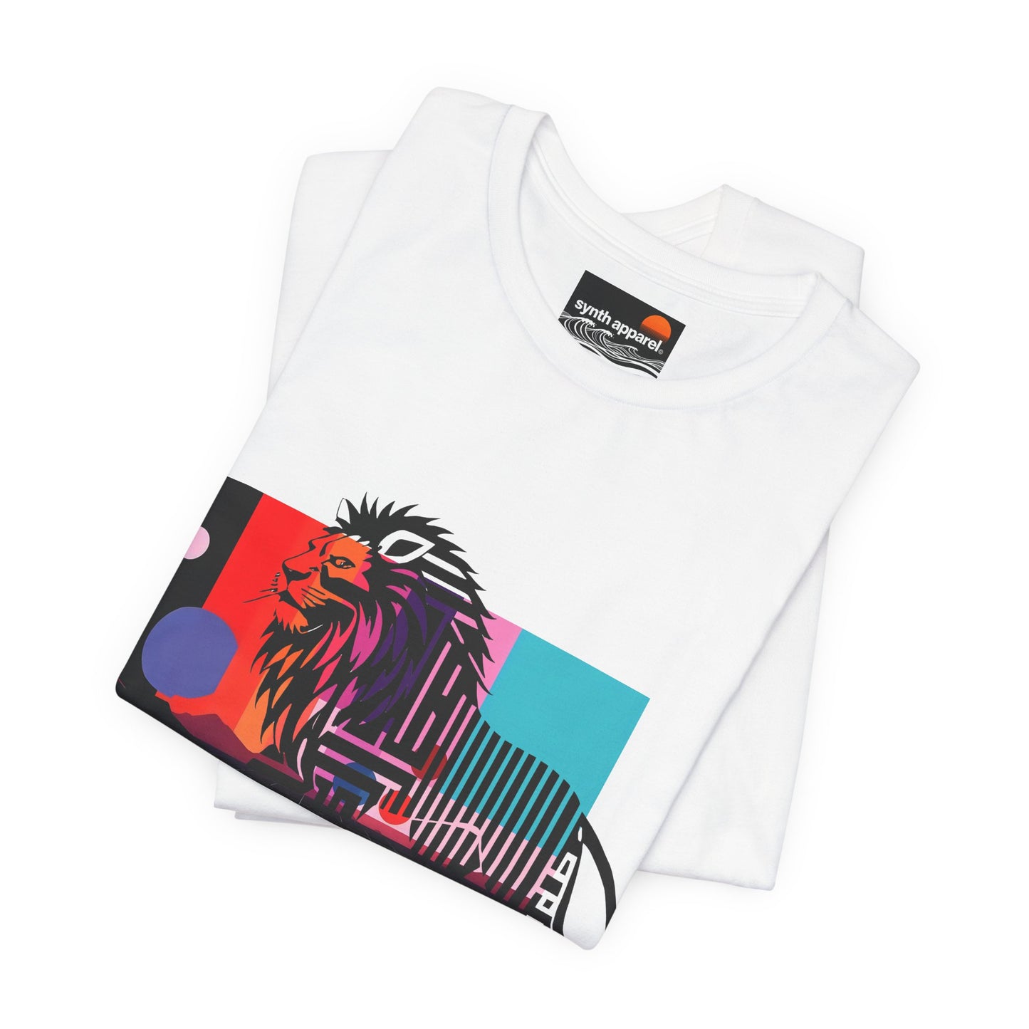 Lion Walking in Desert