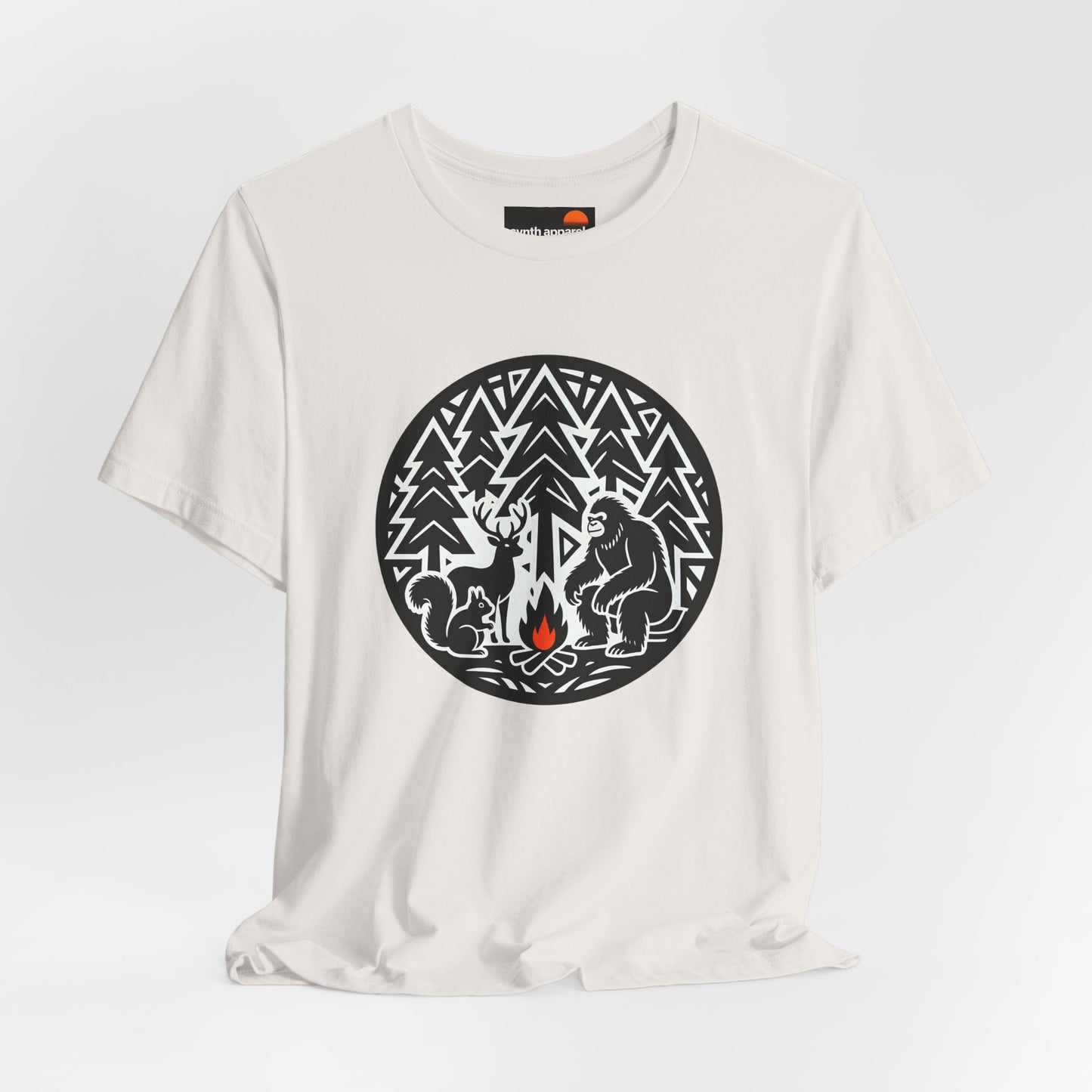 Deer Squirrel Sasquatch Holiday Campfire