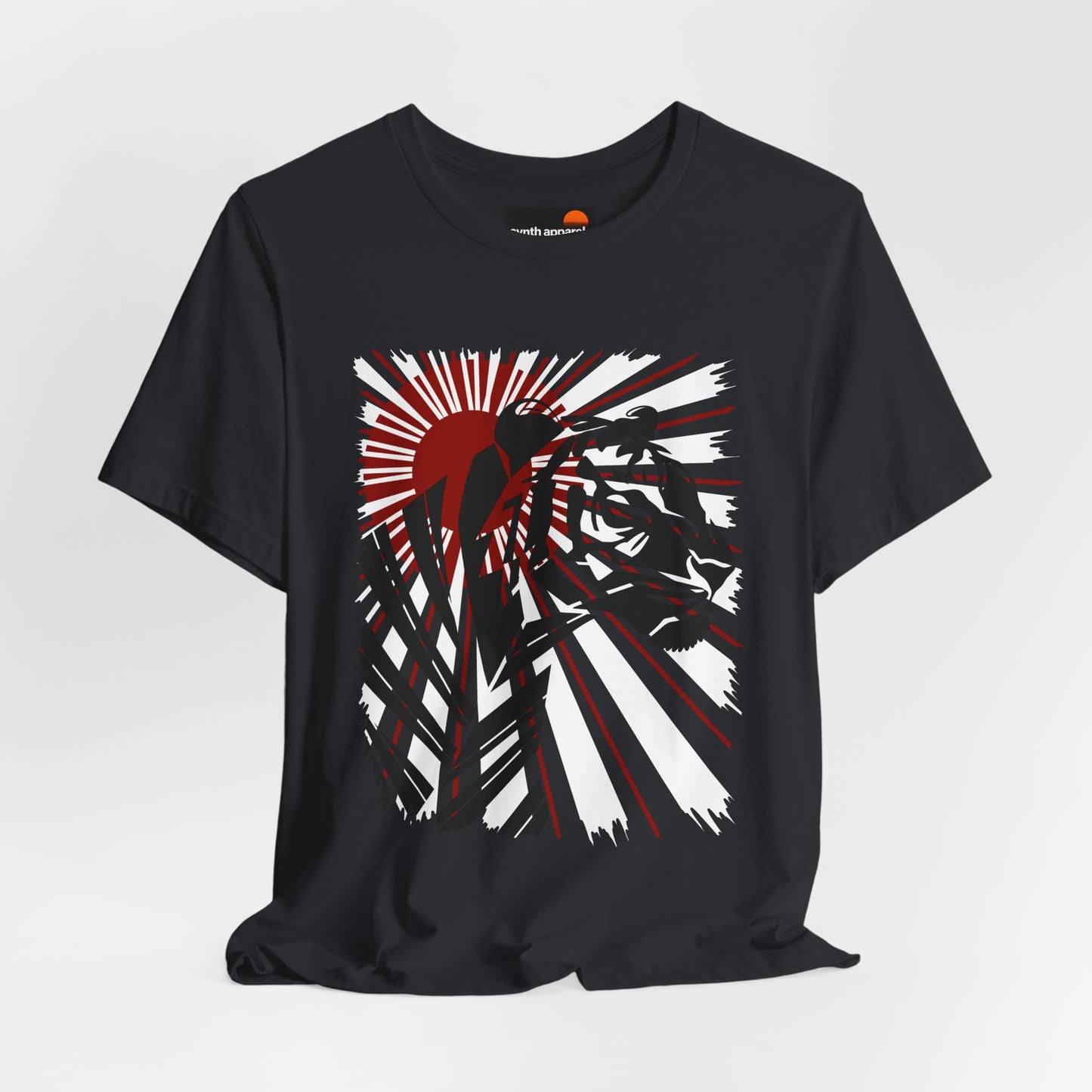 Tiger with Red Sunrays