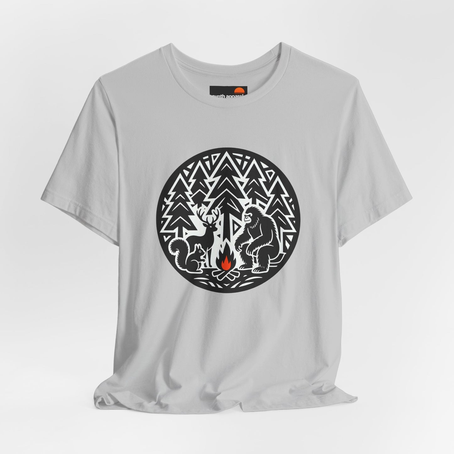 Deer Squirrel Sasquatch Holiday Campfire