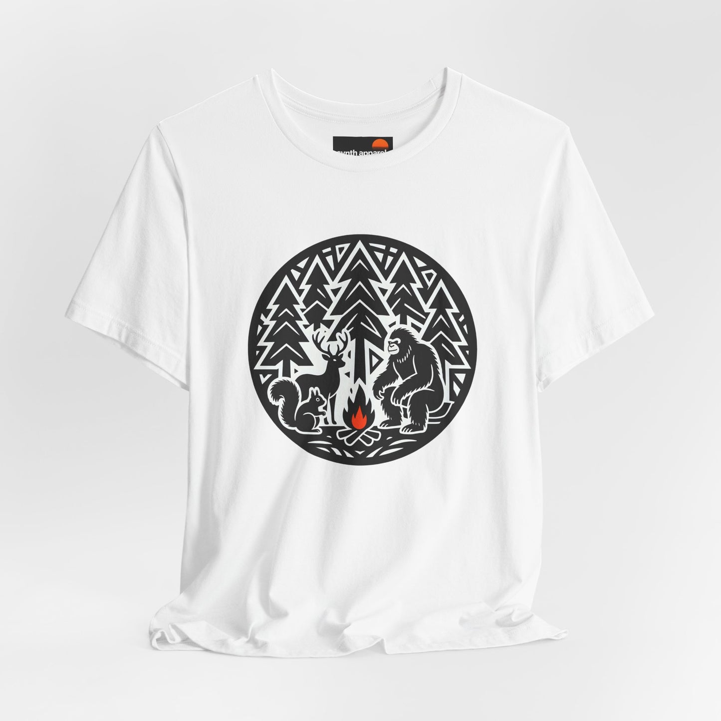 Deer Squirrel Sasquatch Holiday Campfire