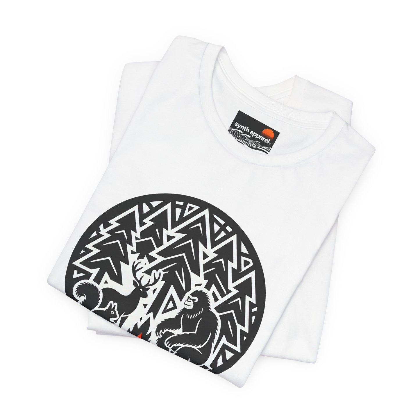 Deer Squirrel Sasquatch Holiday Campfire