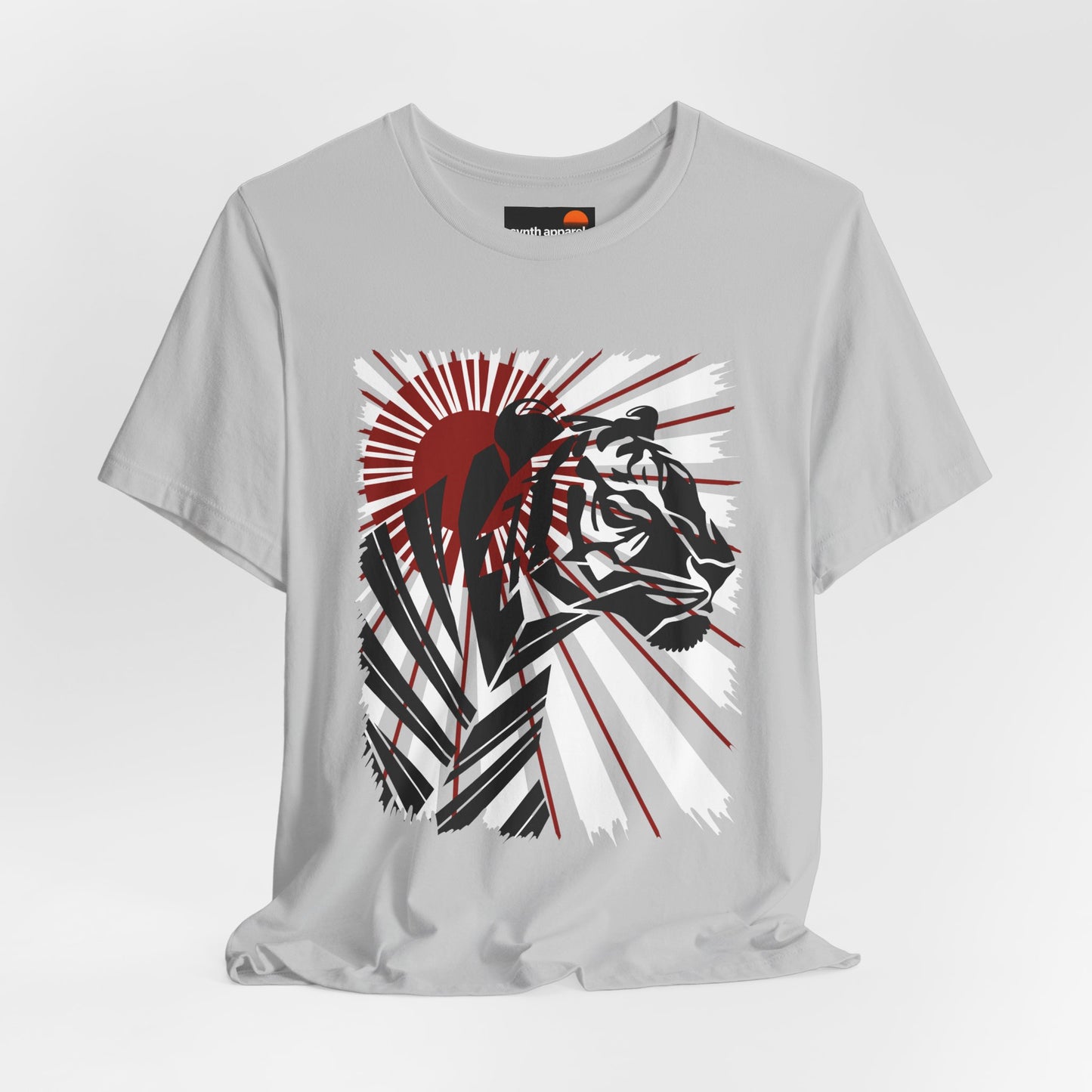 Tiger with Red Sunrays