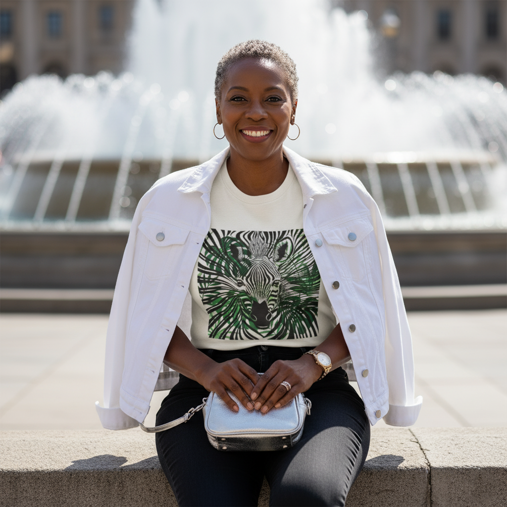 Zebra (white or gray t)